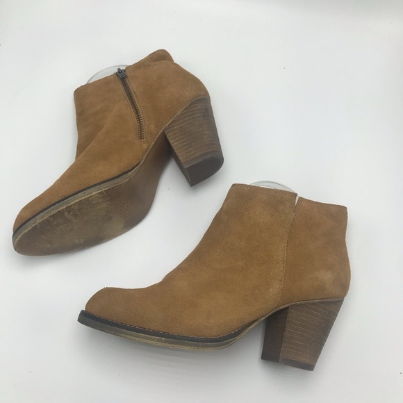 Steven By Steve Madden Shoes - Steven by Steve Madden Brown Suede Leather Booties